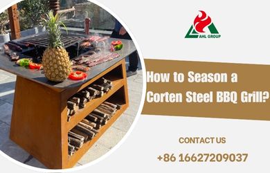 corten steel bbq grill